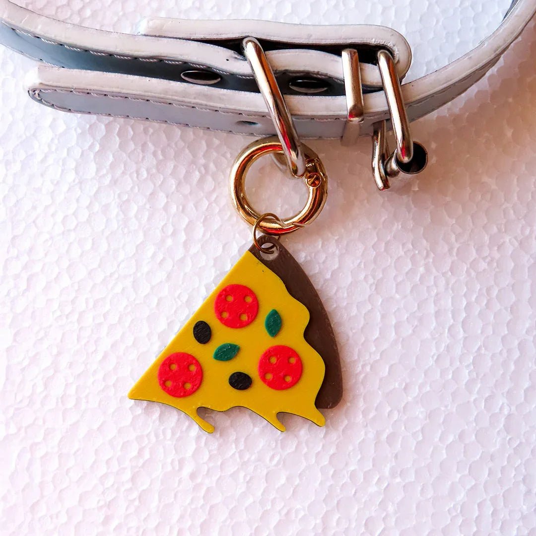 Pizza – Medaglietta cane a forma di pizza personalizzata - Zampettiamo
