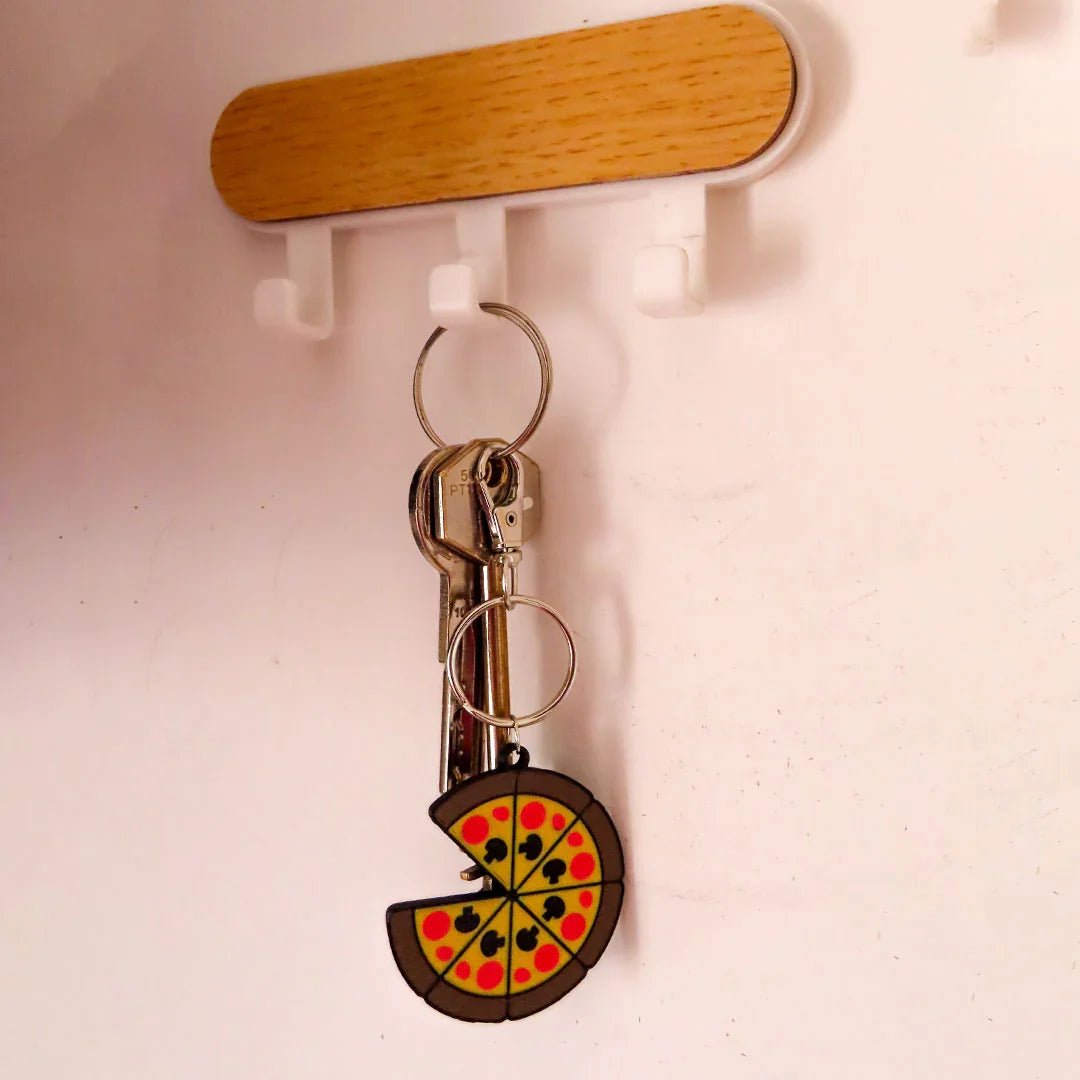 La Fetta del Cuore – Portachiavi pizza personalizzato - Zampettiamo