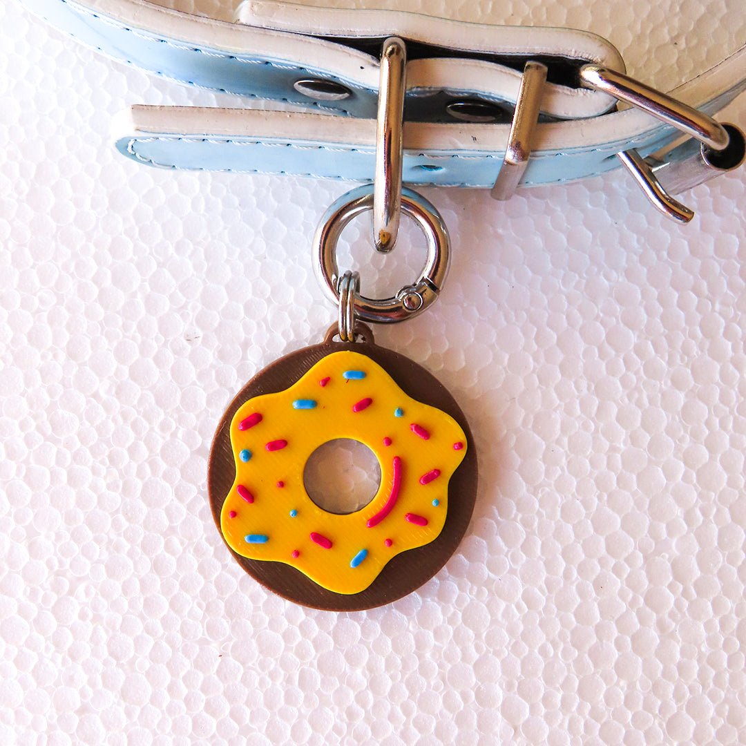 Homer’s Donut – Medaglietta cane personalizzata a forma di ciambella - Zampettiamo