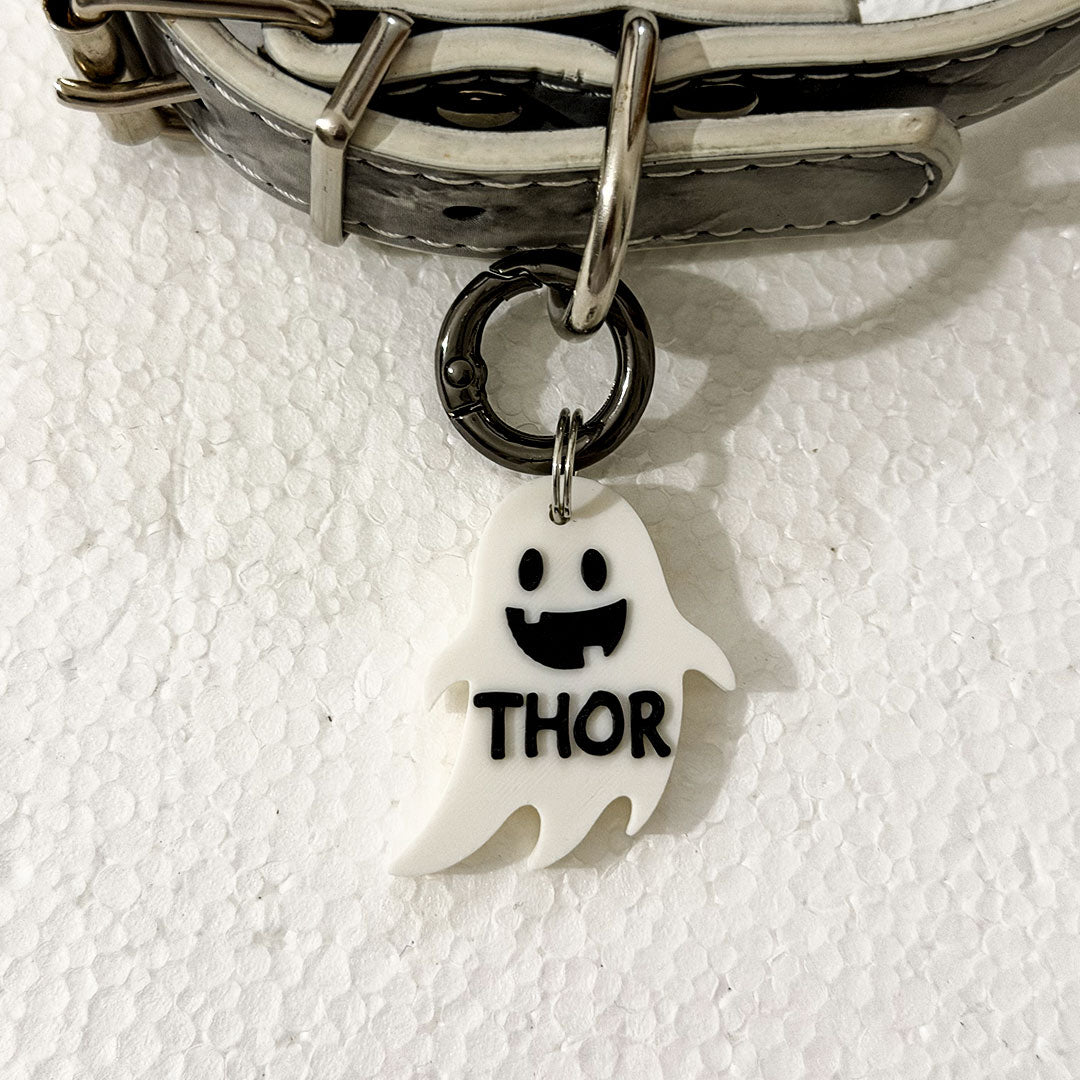 Il Fantasma Amichevole - medaglietta cane Halloween