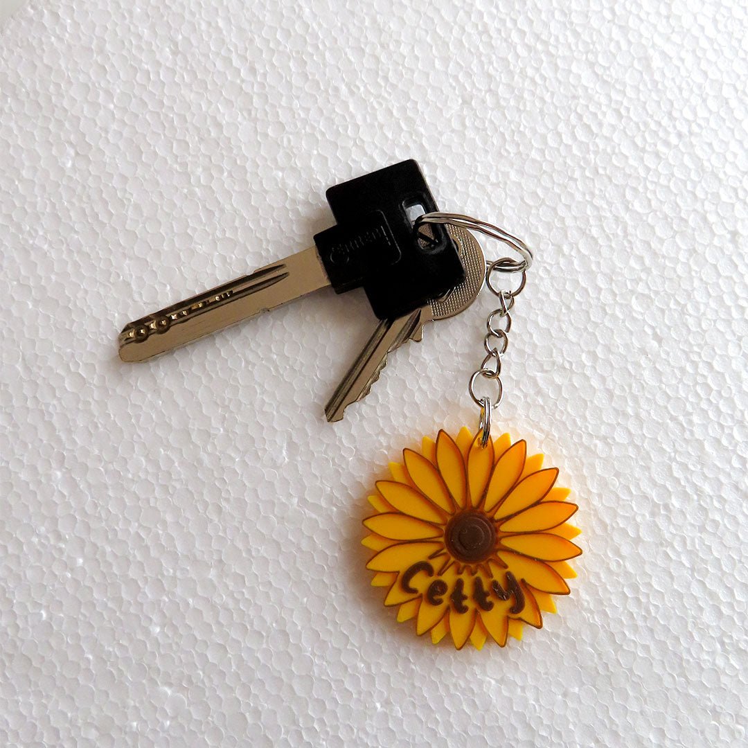 Girasole portachiavi - Il Fiore che Segue la Luce - Zampettiamo