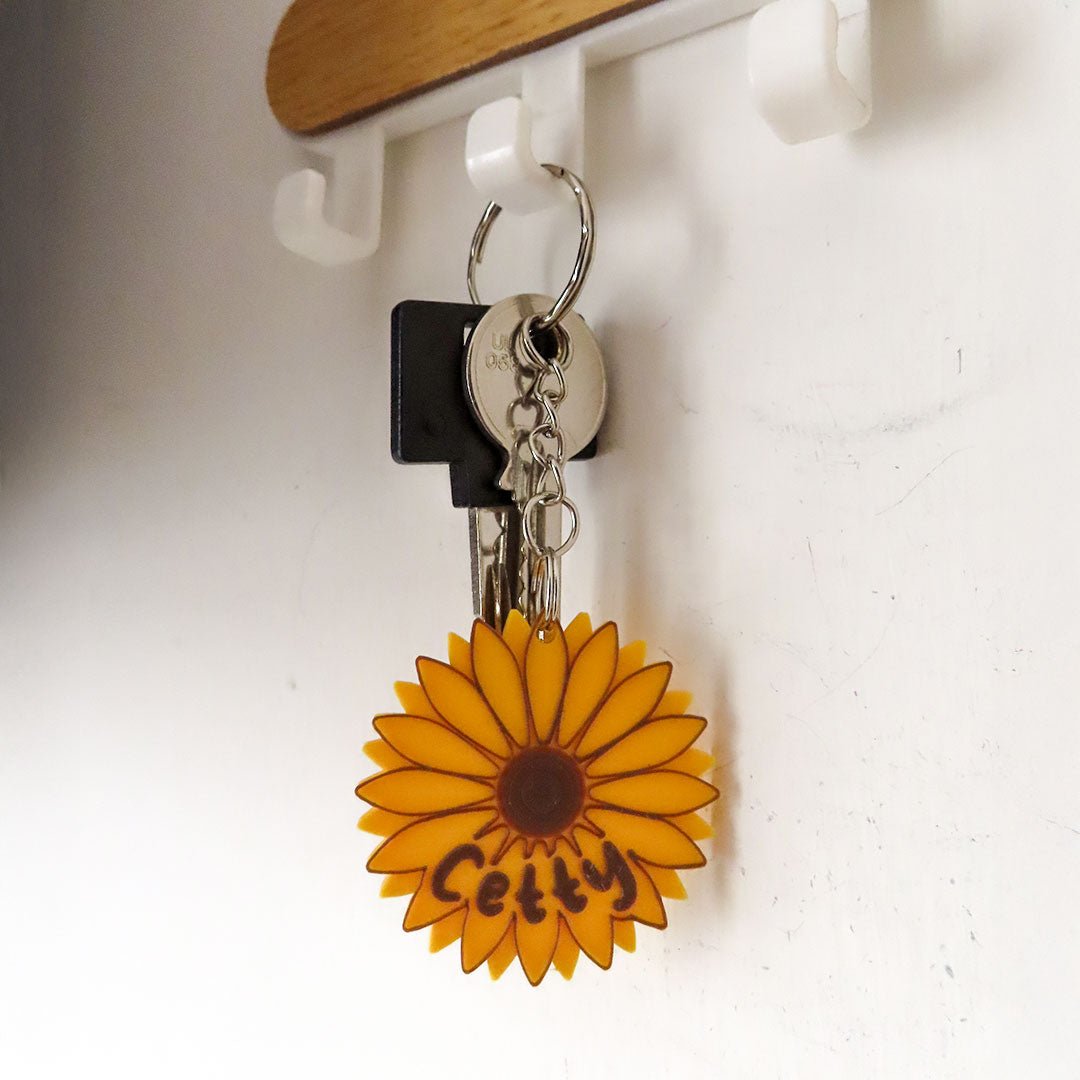 Girasole portachiavi - Il Fiore che Segue la Luce - Zampettiamo
