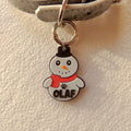 Snow Bau-Man - dog tag