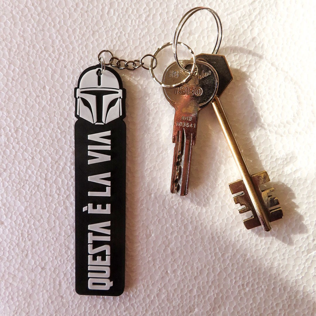 Portachiavi Mandalorian: Questa è la Via! 🌌 - Zampettiamo