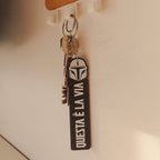 Portachiavi Mandalorian: Questa è la Via! 🌌 - Zampettiamo