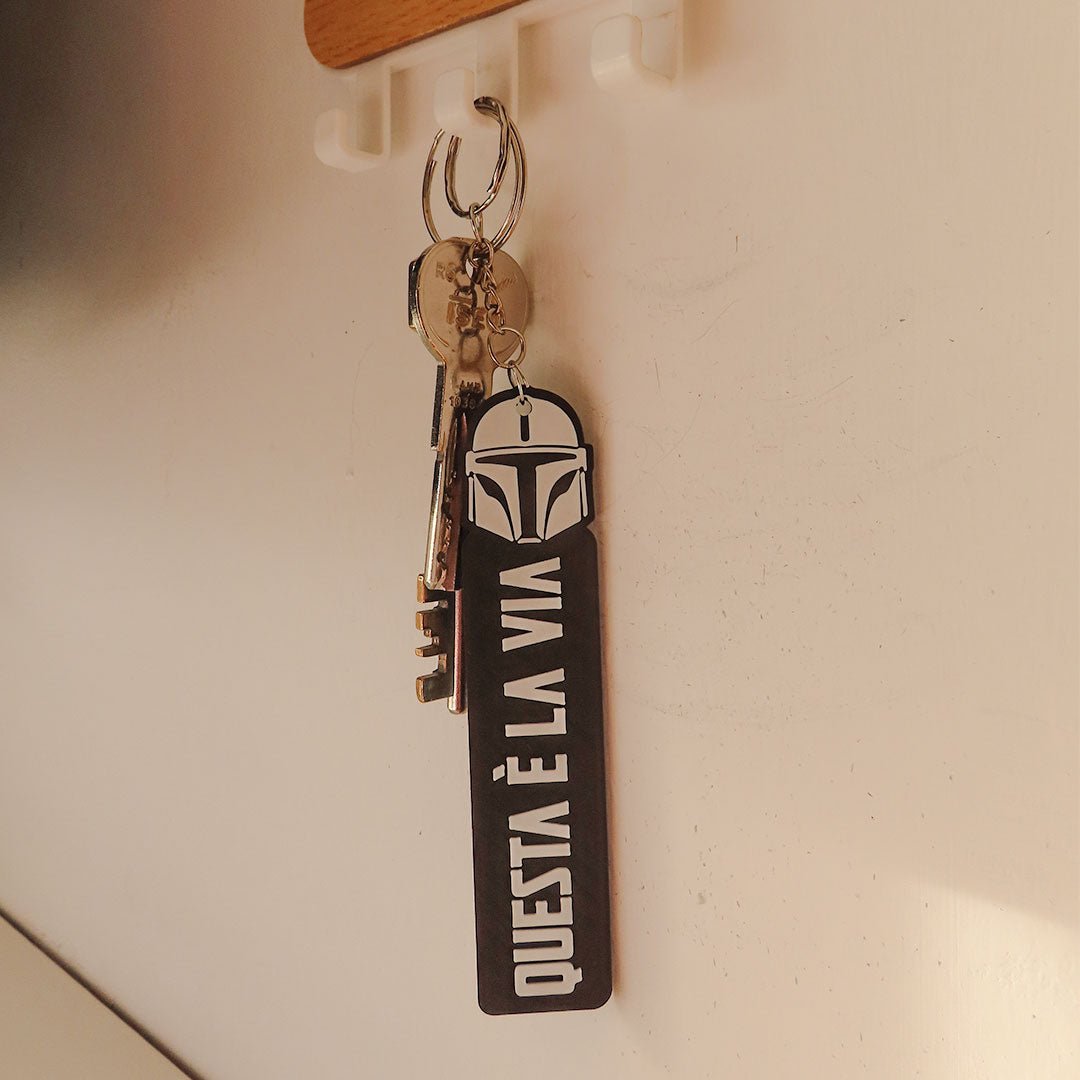 Portachiavi Mandalorian: Questa è la Via! 🌌 - Zampettiamo