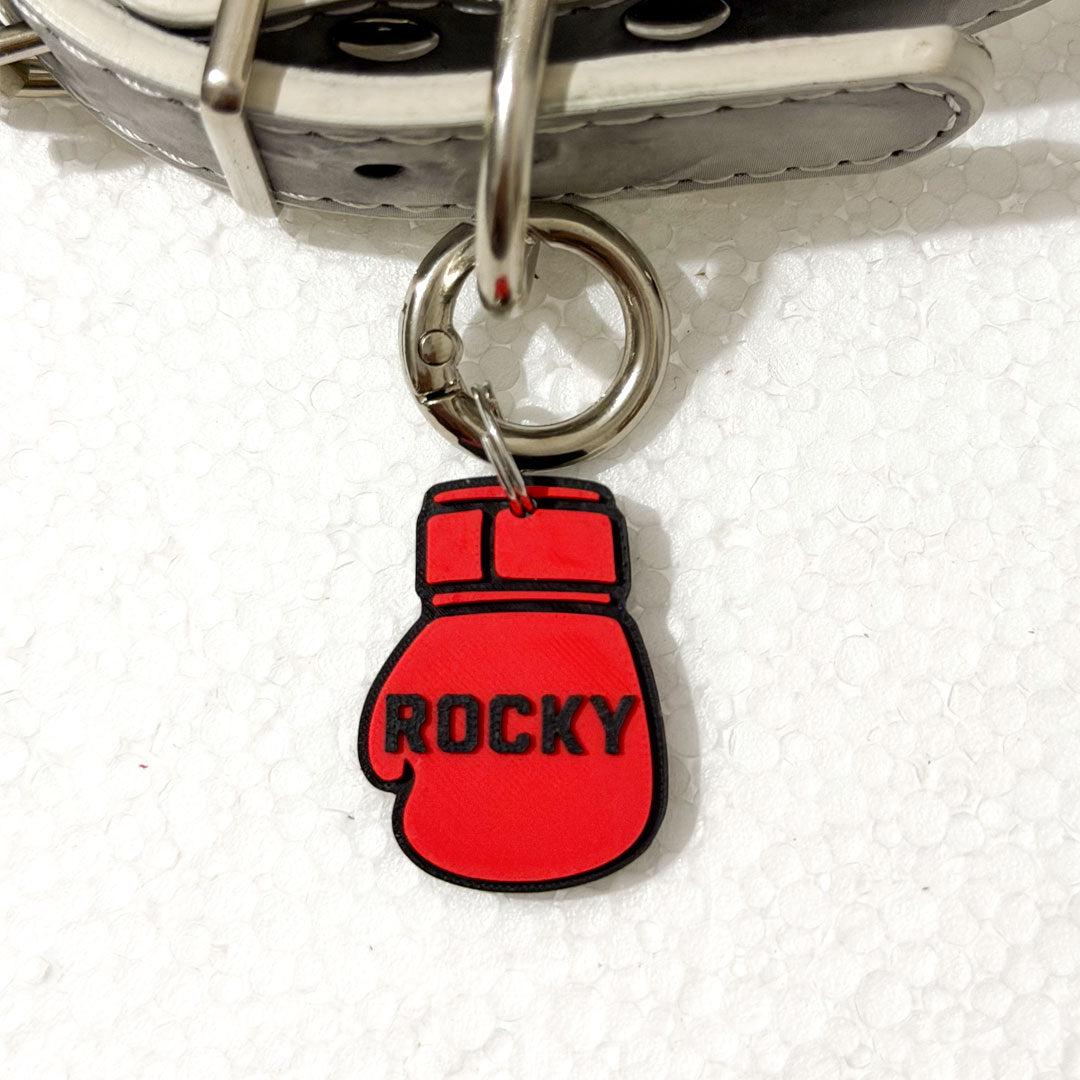 Never back down – médaille pour chien